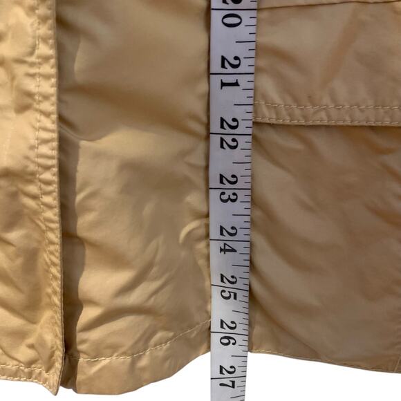 Chico's Zenergy Windbreaker  Size 3 (XL) Pockets Full Zip Buttons Softshell Gold - Picture 5 of 5